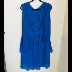 Lace & Chiffon Tea Length Dress Size XL NWT